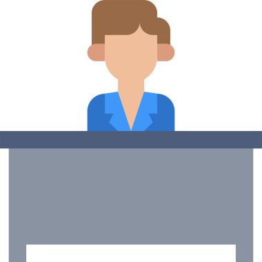 Patron simgesi, vektör illüstrasyonu