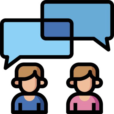 İletiler sohbet iletişim konsepti vektör illüstrasyonuName 