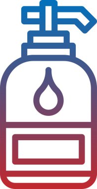 Traş jeli simgesi, vektör illüstrasyonu