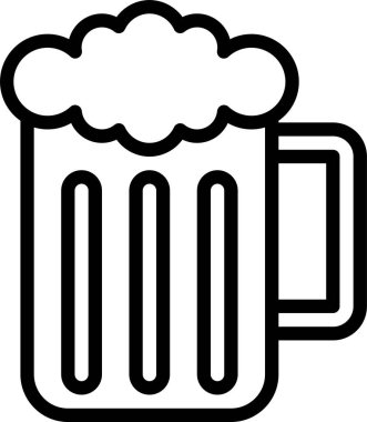 bira simgesi, vektör illüstrasyonu