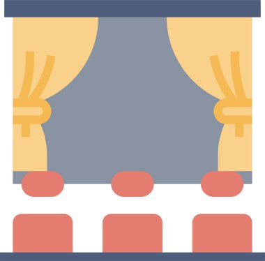 Sinema gala simgesi, vektör illüstrasyonu