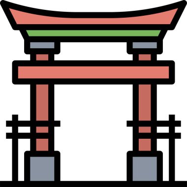 mimari konsepti grafik vektör illüstrasyonu 