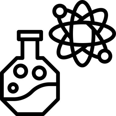 Biyomühendislik simgesi, vektör illüstrasyonu