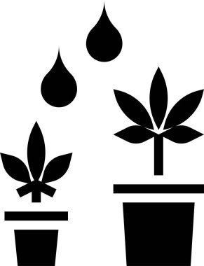 marijuana konsept vektör illüstrasyonu 