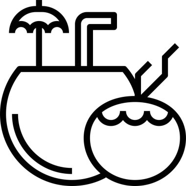 Kokteyl ikonu, alkol sembolü. Web sitesi veya mobil uygulama için modern, basit düz vektör çizimi