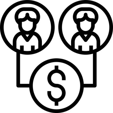 İnsan sermaye simgesi, vektör illüstrasyonu
