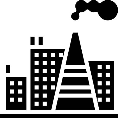 Endüstriyel simge vektör illüstrasyonu 