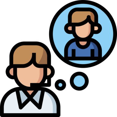 iş ve mali simge konsept vektör çizimi 