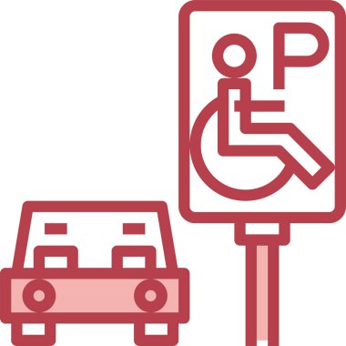 Simge vektör otopark