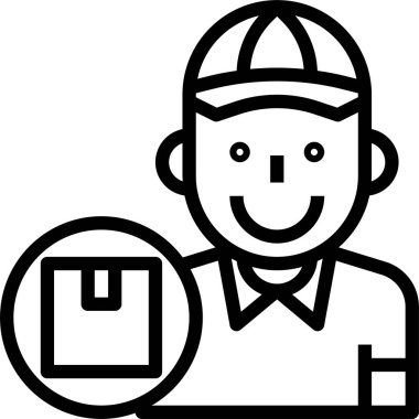 Sürücü simgesi, vektör çizimi