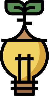 Yeşil Enerji simgesi, vektör illüstrasyonu