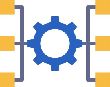 İnsanlar vektör illüstrasyonlu grafik simgesi 
