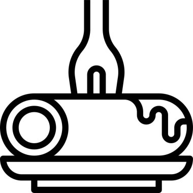 yiyecek ve içecek konsepti vektör modern resimleme simgesi 