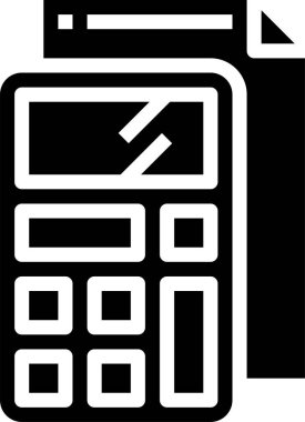 hesap makinesi simgesi, vektör illüstrasyonu