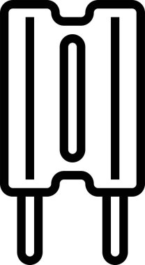 Dondurma ikonu. vektör illüstrasyonu 