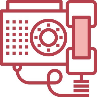 Yönetmen telefon simgesi, vektör illüstrasyonu