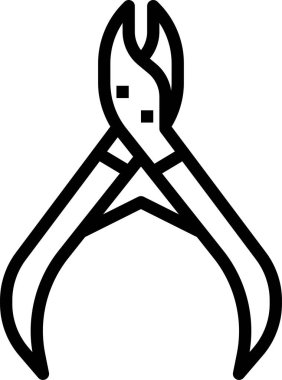 çivi makas vektör illüstrasyonu 