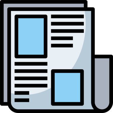 kağıt ve belge ikon vektör illüstrasyonuName 