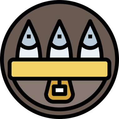 yiyecek ve içecek konsepti vektör modern resimleme simgesi 