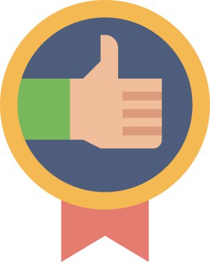 En iyi simge, vektör illüstrasyonu