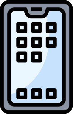 telefon konsepti vektör illüstrasyonu 