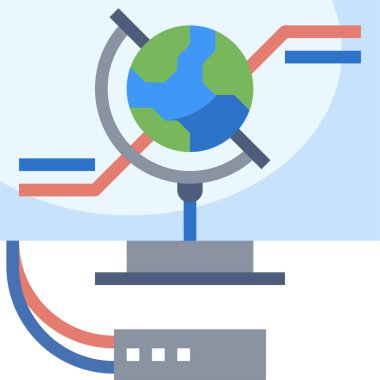 Genel Konum Simgesi, Vektör İllüstrasyonu 