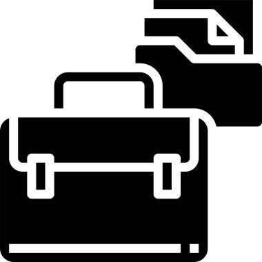 Portföy simge vektör çizim 