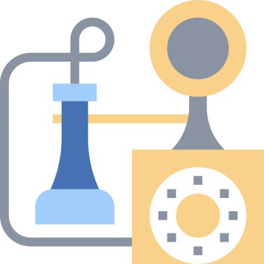 Telefon simgesi, vektör illüstrasyonunu çevir