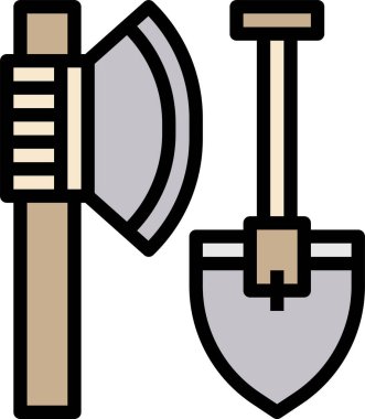 balta ve kutsal kişilerin resmi, vektör çizim kürek