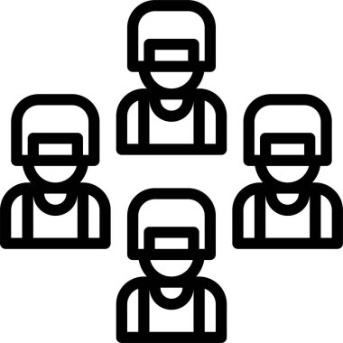 asker simgesi vektör illüstrasyonu 