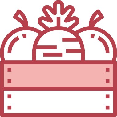 Meyve simgesi, vektör illüstrasyonu