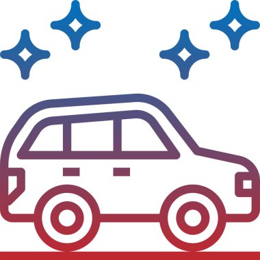 araba servisi simgesi, vektör illüstrasyonu