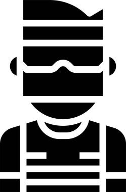 asker simgesi vektör illüstrasyonu 