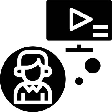 İnsanlar vektör illüstrasyonlu grafik simgesi 