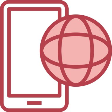 Smartphone uygulama simgesi, vektör illüstrasyonu