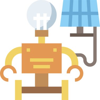 Robot teknolojisi mekanik konsept vektör çizimi 