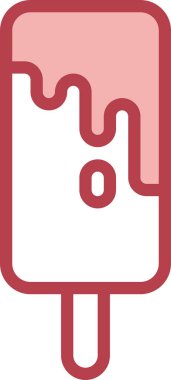 Dondurma ikonu. vektör illüstrasyonu 