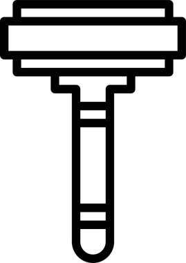 Saç jölesi simgesi, vektör illüstrasyonu