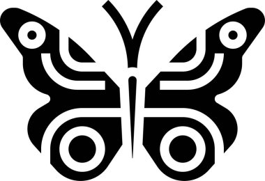 Kelebek simgesi, vektör çizimi