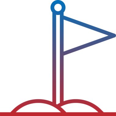 bayrak simgesi, vektör illüstrasyonu 