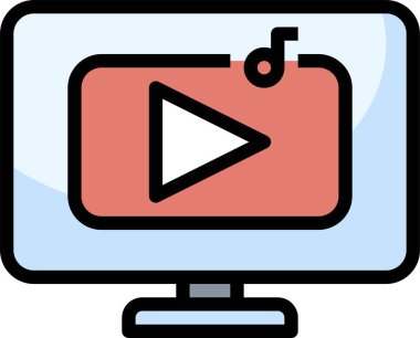 Video oynatıcı. Akıllı telefon ve tablet için video oynatıcı şablon arayüzü.