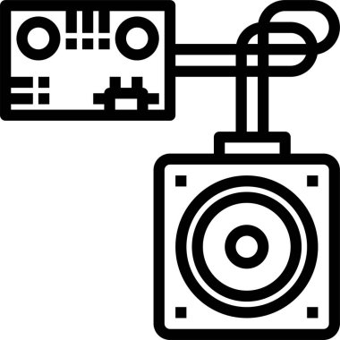 Elektronik konsept vektör illüstrasyonu