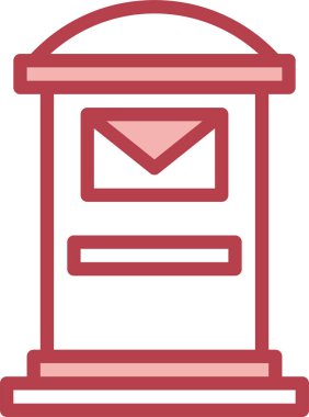 Posta kavramı simge vektör çizim 