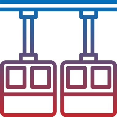 Başkanlık asansörü simgesi, vektör illüstrasyonu