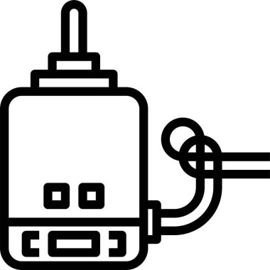 DC Motor simgesi, vektör çizimi