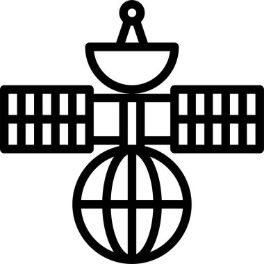 uydu istasyonu vektör illüstrasyonu