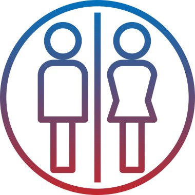 kadın simge vektör illüstrasyonu