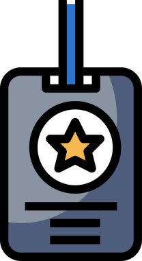 VIP simgesi vektör illüstrasyonu