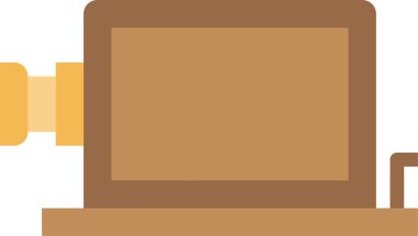 İlk ticari telefon simgesi, vektör illüstrasyonu