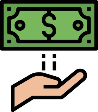 Charity simgesi, vektör illüstrasyonu